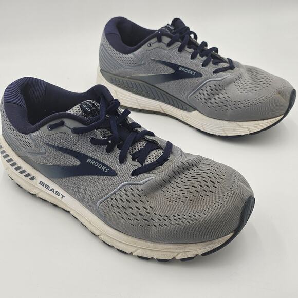 Brooks Beast 20 Gray Men's Running Shoes Size 11 WIDE 2E - Picture 2 of 12